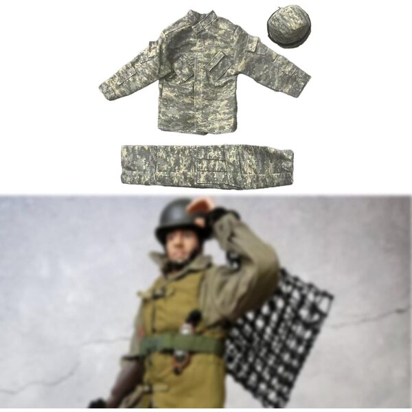Soldatenuniform für 1:6-Figur – Kleidung, Hose und Hut aus hochwertigem Stoff
