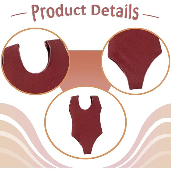 Maillot de bain rouge per figurine femminile articolata scala 1:12 - tessuto elastico