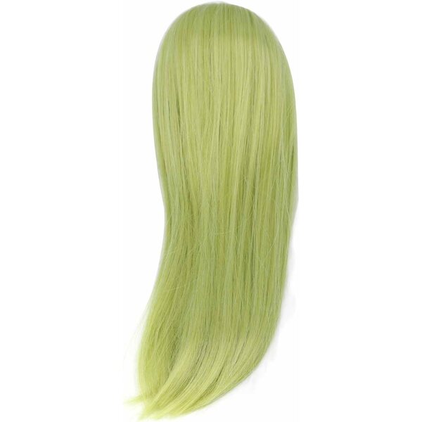 Omabeta Perrucca Bambola Lunga e Liscia Verde Avocado in Seta Morbida, Naturale 15,5-17,5 cm
