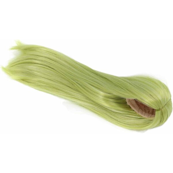Omabeta Perrucca Bambola Lunga e Liscia Verde Avocado in Seta Morbida, Naturale 15,5-17,5 cm