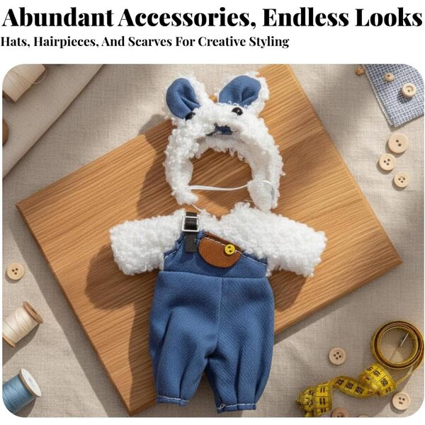 Modisches und süßes 16-cm-Puppen-Outfit – OB11-Kleidung im Maßstab 1:12, verschiedene Designs