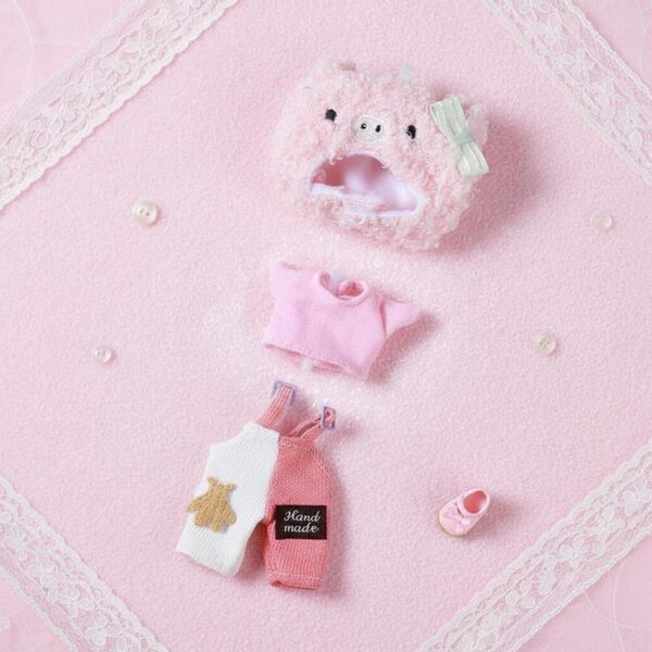 Set Completo di Abiti Fatti a Mano per Bambola BJD 1/12 con Cappello Rimovibile