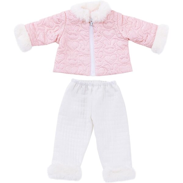 Abbigliamento per bambola 18 pollici: set giacca imbottita e gonna stile invernale