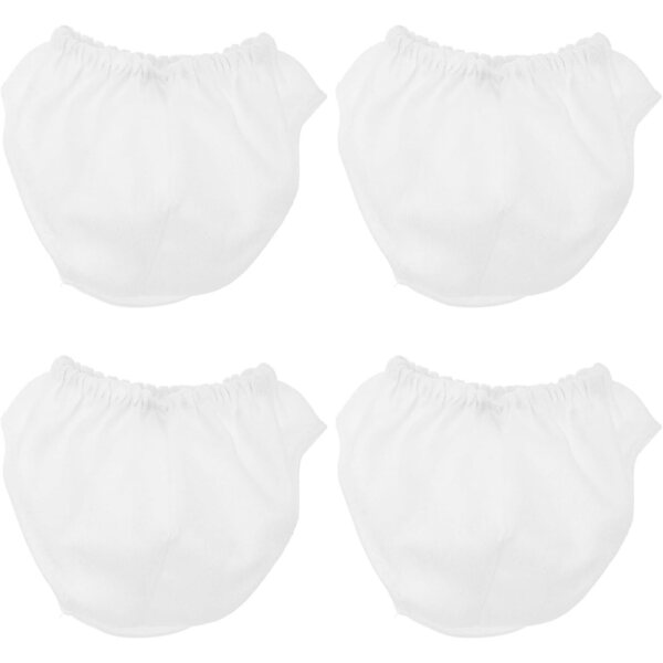 Set 4 Culotte Miniature per Bambole 18 Pollici in Tessuto Lavabile e Riutilizzabile
