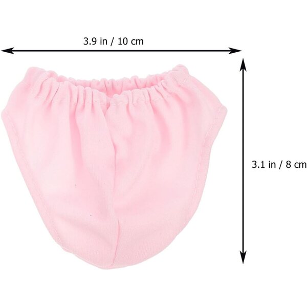 Set 4 Culottes Miniature Rosa per Bambole 18 Pollici - Accessori Tessili di Qualità