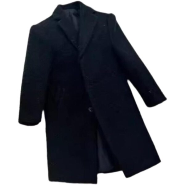 Manteau Trench Miniatur aus Wolle für männliche Figuren 30 cm – realistisches Accessoire