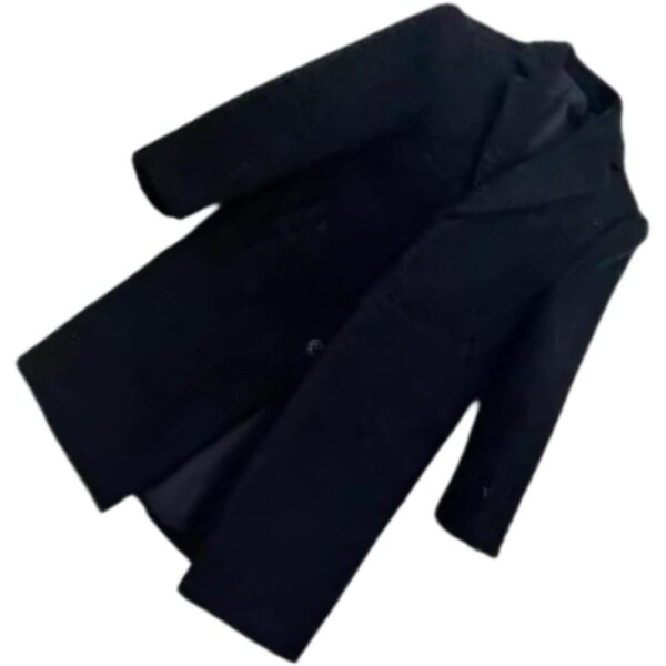 Manteau Trench Miniatur aus Wolle für männliche Figuren 30 cm – realistisches Accessoire