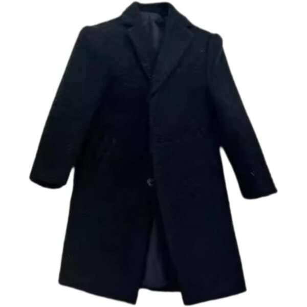 Manteau Trench Miniatur aus Wolle für männliche Figuren 30 cm – realistisches Accessoire