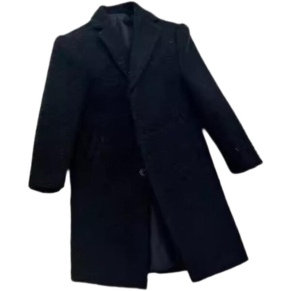 Manteau Trench Miniatur aus Wolle für männliche Figuren 30 cm – realistisches Accessoire