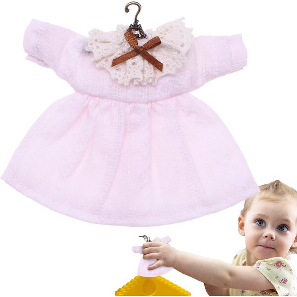 Vestiti per Bambole 28-35 cm con Cintre in Tessuto Elegante e Confortevole