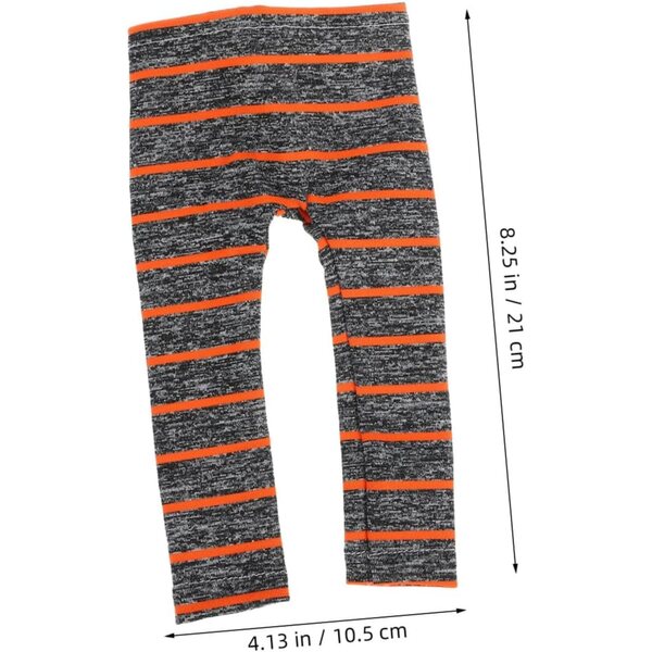 Leggings neri per bambola 45 cm in tessuto leggero, accessorio moda per gioco