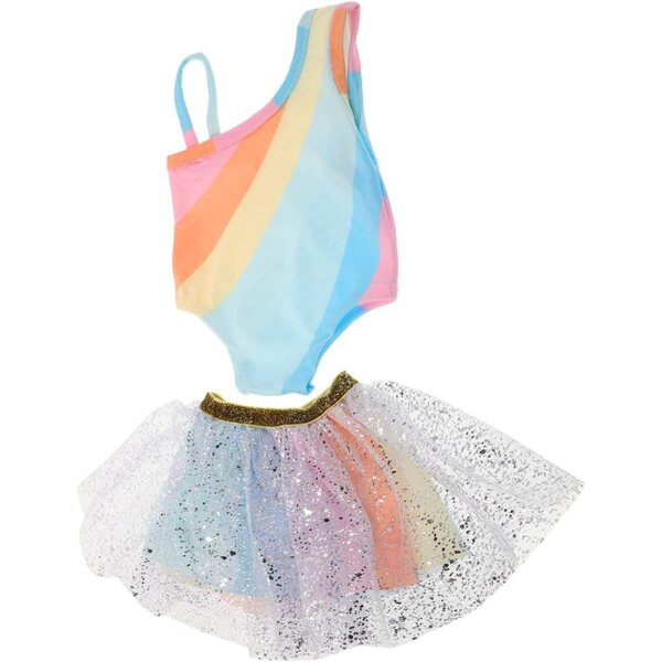 Robe Tutu per Bambole 45 cm, Gonna Balletto in Tulle Multicolore, Morbida e Resistente