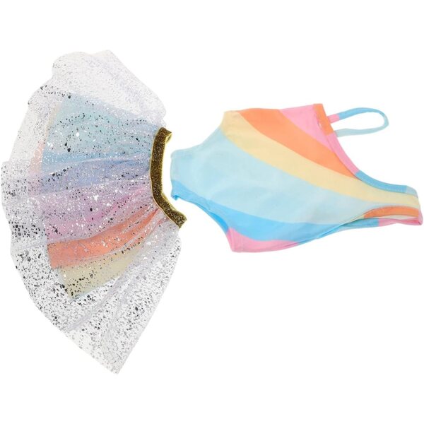 Robe Tutu per Bambole 45 cm, Gonna Balletto in Tulle Multicolore, Morbida e Resistente