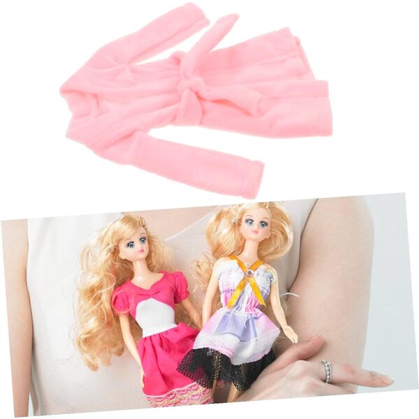 Peignoir Miniature in Peluche Morbida per Bambole, Lavabile e Compatibile Varie Taglie