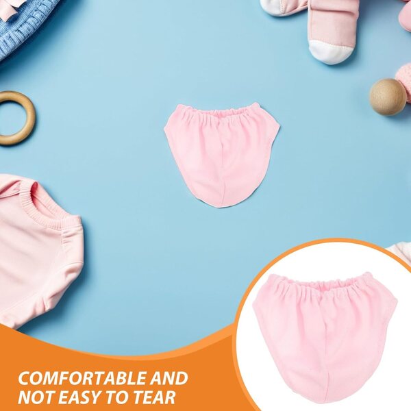 Set 4 Mini-Culotte Rosa per Bambole 45 cm in Tessuto Lavabile e Riutilizzabile