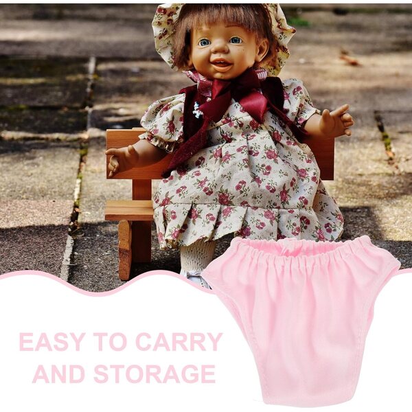 Set 2 Culottes in Tessuto per Bambole 18 Pollici - Sottovesti Miniature Bianche