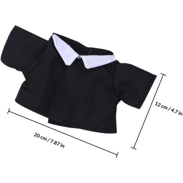 Abschlusskostüm für 20 cm große grüne Puppen mit Kleid, Haube und komplettem Zubehör