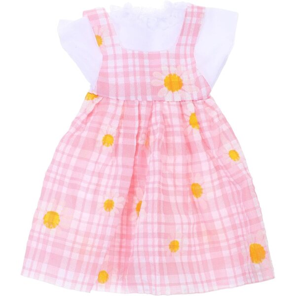 Ensemble-Kleidung für 30-cm-Puppe, widerstandsfähiges und wiederverwendbares rosa Kleid zum Spielen und Dekorieren