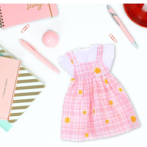 Ensemble-Kleidung für 30-cm-Puppe, widerstandsfähiges und wiederverwendbares rosa Kleid zum Spielen und Dekorieren