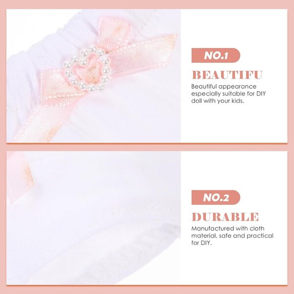 Set mit 2 Stoff-Culottes für 18-Zoll-Puppen, realistische dekorative Accessoires