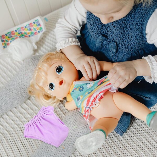 4er-Pack lila Höschen für 18-Zoll-Puppen, wiederverwendbare leichte Stoffunterwäsche