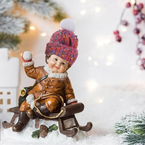 Set di 2 mini cappelli lavorati a maglia in morbida lana per bambole, rosa e beige - 5,5 cm