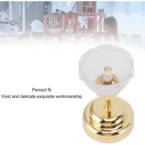 Lampada LED a Sospensione Fiore per Casa delle Bambole 1:12 – Accessorio Decorativo Miniatura