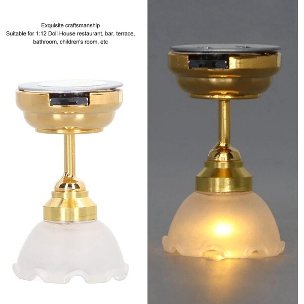 Lampada LED a Sospensione Fiore per Casa delle Bambole 1:12 – Accessorio Decorativo Miniatura