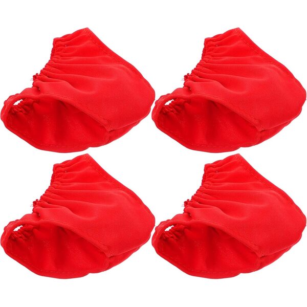 Set 4 Culottes Rosse per Bamboles 45-60 cm – Sottovesti in Tessuto di Qualità