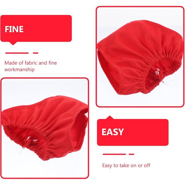 Set 4 Culottes Rosse per Bamboles 45-60 cm – Sottovesti in Tessuto di Qualità