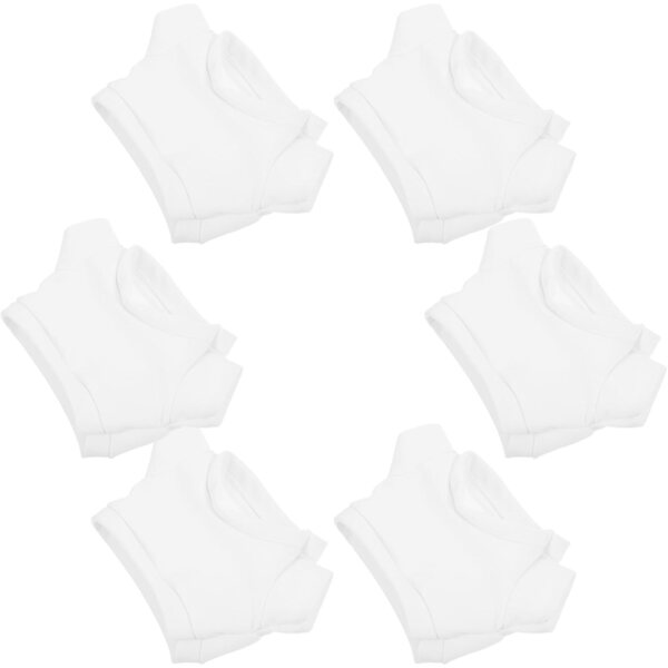 Set 6 T-Shirt Bianchi in Tessuto Morbido per Orsetti di Peluche 30 cm