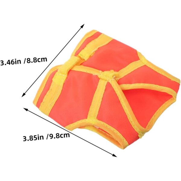 Set 2 Gilet da Cantiere per Mini-Pupazzi 30 cm in Tessuto Resistente Arancione