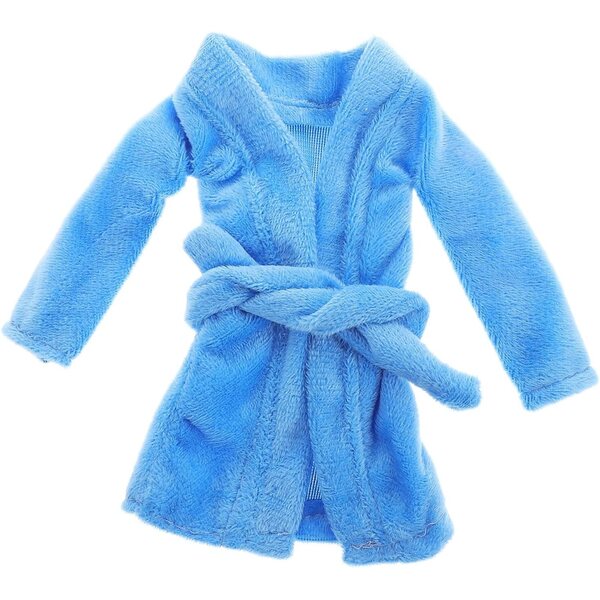 Orfofe Peignoir Bleu Ciel per Bambole Miniature - Accessorio Morbido e Leggero
