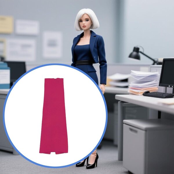 Robe Moulante Miniatur Rose Rouge für weibliche Figuren 30 cm 1/6