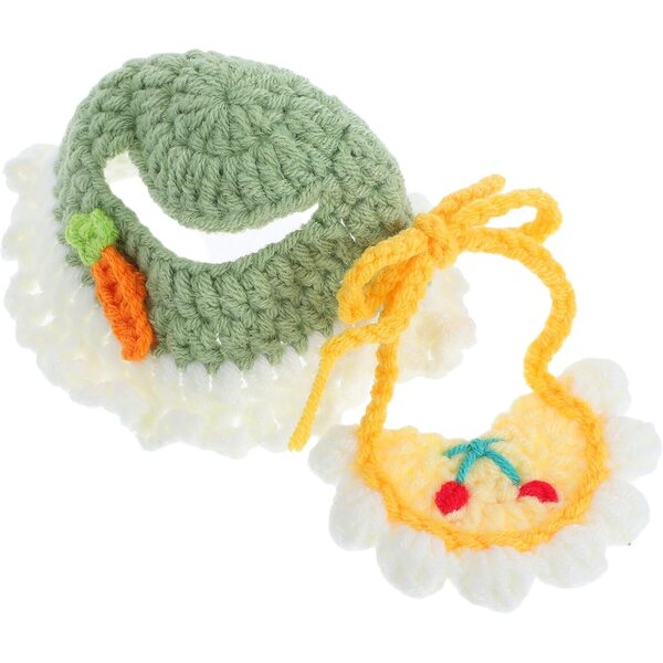 Set costume per bambola con coiffe tessuta e bavaglino accessori festa e foto