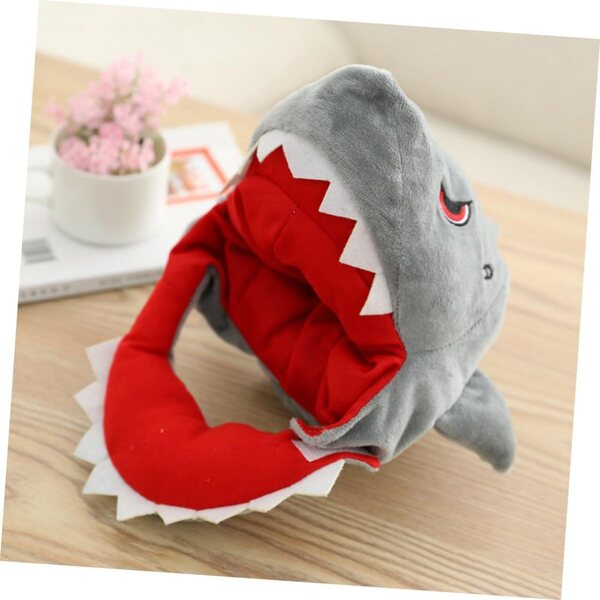 Cappello da squalo in peluche per bambola DECHOUS, accessorio unisex fai-da-te