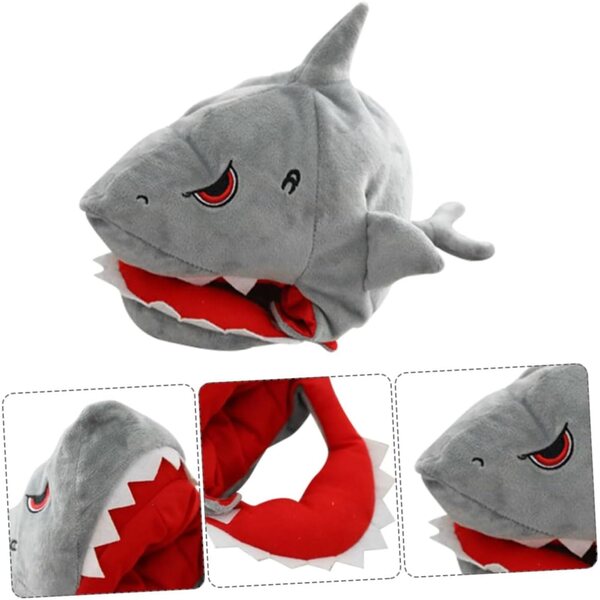 Cappello da squalo in peluche per bambola DECHOUS, accessorio unisex fai-da-te