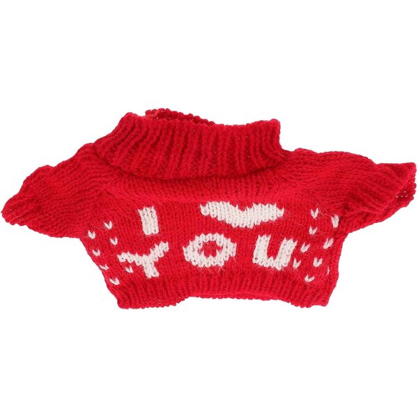 Pull orsetto per bambole 15x9,5 cm abbigliamento morbido e confortevole per peluche