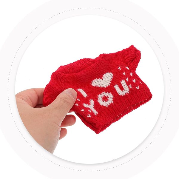 Pull orsetto per bambole 15x9,5 cm abbigliamento morbido e confortevole per peluche