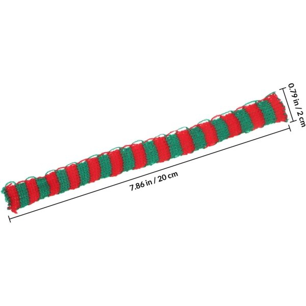 Levemolo Mini Foulards In maglias en Laine per Natale 30 Pezzi Rosso Bianco Verde
