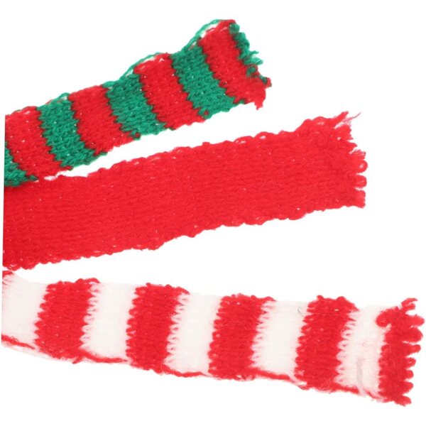 Levemolo Mini Foulards In maglias en Laine per Natale 30 Pezzi Rosso Bianco Verde