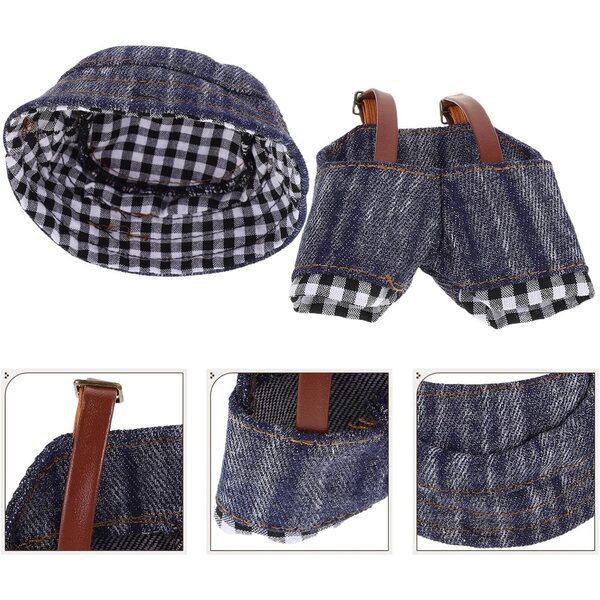 DIY Plüschpuppen-Kleidungsset mit Hut und Jeanshose