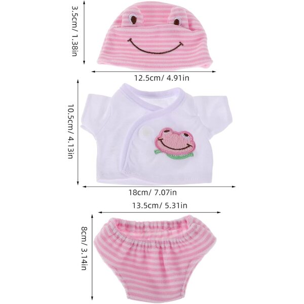 Set Abbigliamento Bambole 30 cm: 3 T-Shirt e Shorts Colorati per Bambina