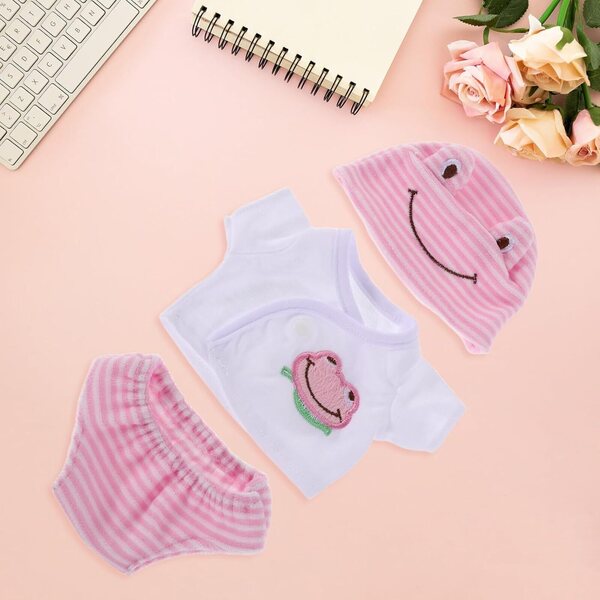 Set Abbigliamento Bambole 30 cm: 3 T-Shirt e Shorts Colorati per Bambina