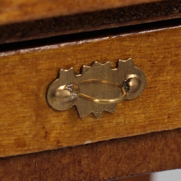 Alasum Comodino Miniatura in Legno Scala 1:12 con Cassetto Funzionale Stile Rustico Francese