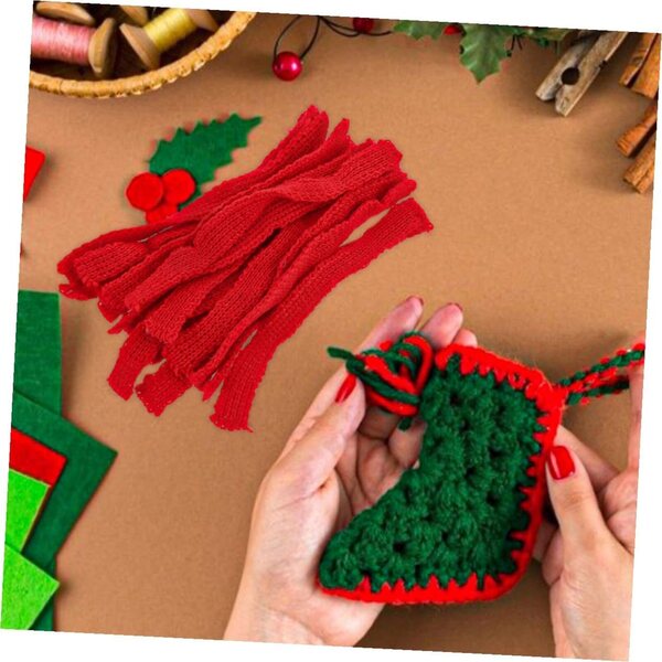 20 Mini Foulards Righe Rosso Bianco per Bamboles - Accessori Feste e Artigianato