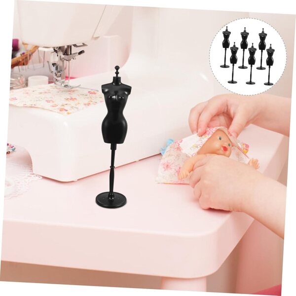 Set 6 Manichini in Plastica per Vestiti di Bambola, Stand Miniature Facili da Usare