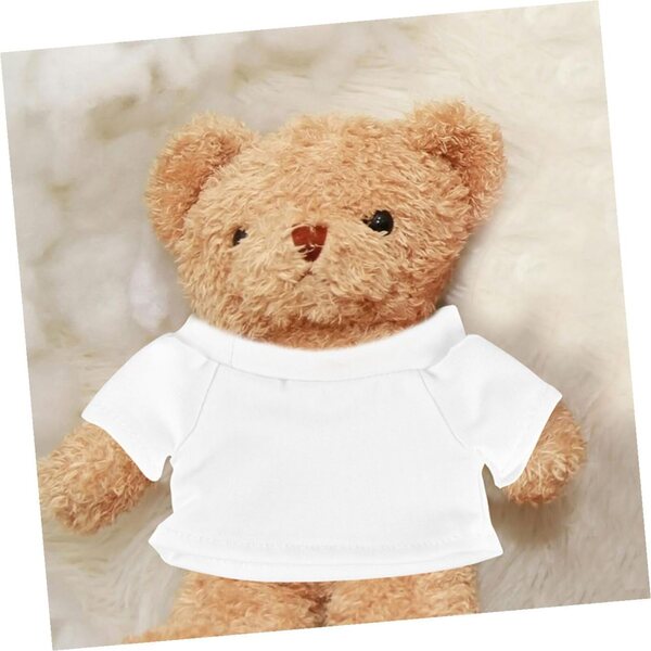 Set 4 T-shirt in Cotone morbido per Orsi di Peluche 13,5x8 cm Decorativi Facili da Indossare