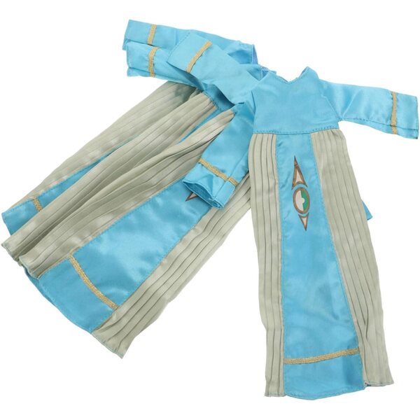 Set 4 Abiti per Bambola Abaya Azzurro Cielo Abbigliamento Modesto per Eid e Ramadan
