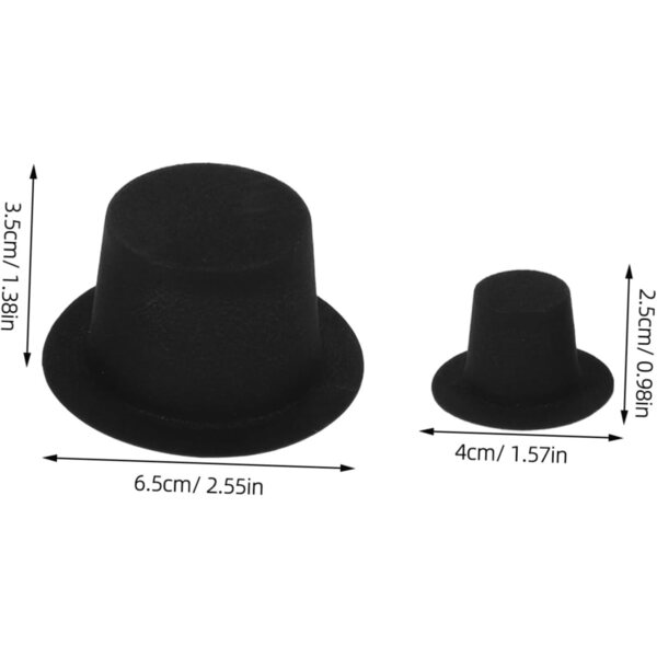 Set 60 Mini Cappelli a Cilindro per Pupazzi di Neve e Decorazioni DIY